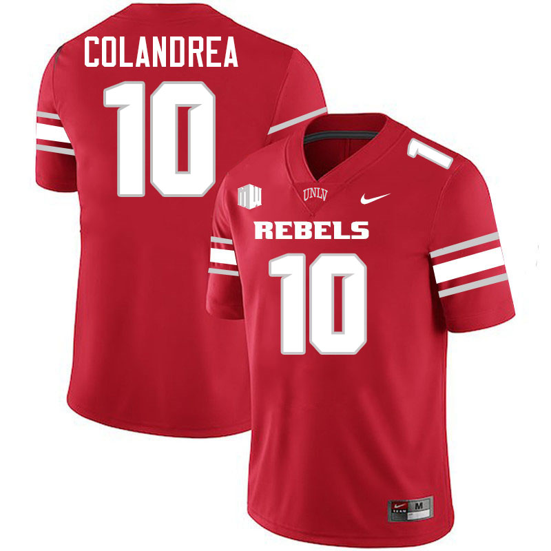 #10 Anthony Colandrea UNLV Rebels College Football Jersey Stitched-Scarlet